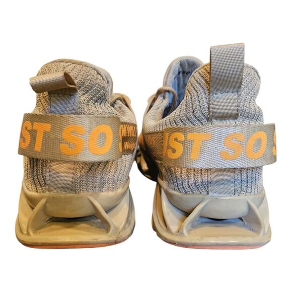 JUST SO SO Men’s Running Shoes Size 12 Khaki Orange Lightweight Sneakers - Picture 7 of 8